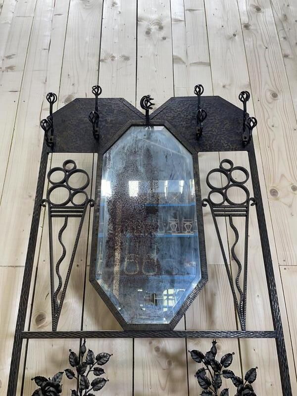 Portemanteau   Vestiaire Art Nouveau En Fer Martelé photo Furniture