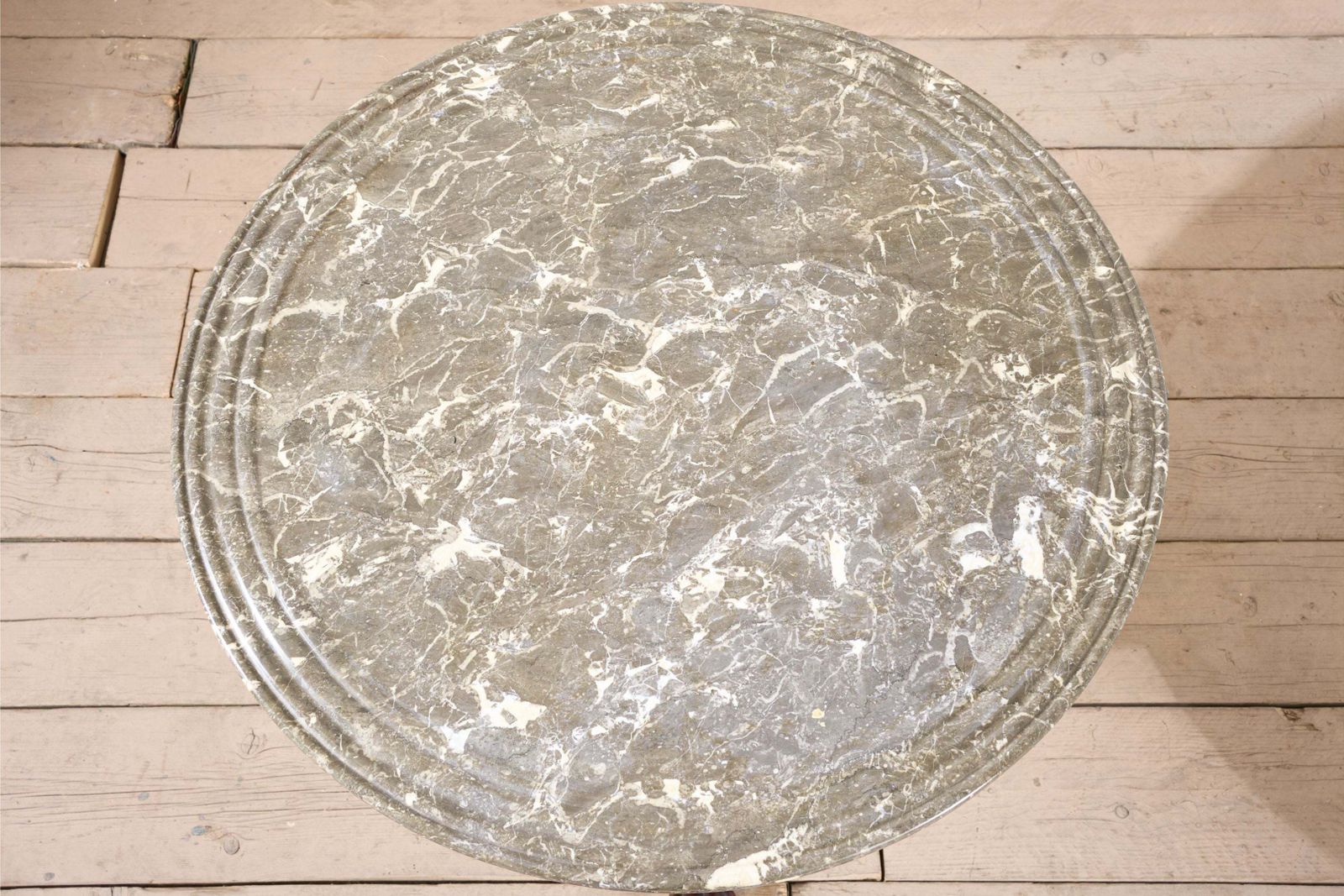 19th Century Mahogany And Grey Marble Gueridon Table photo vintage