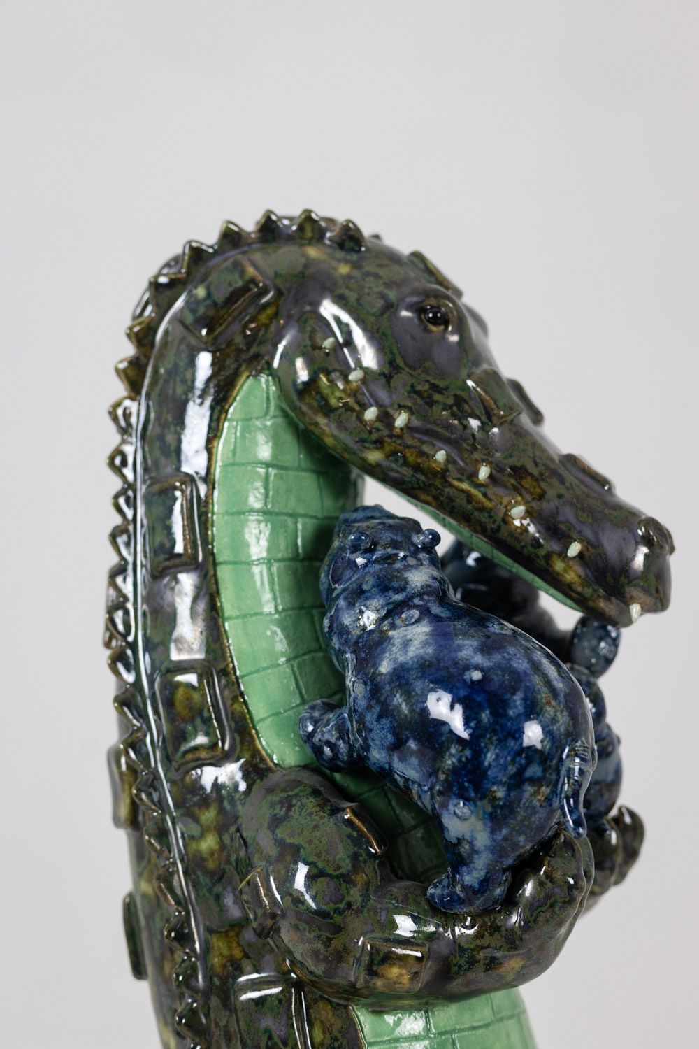 Valerie Courtet. Crocodile Carrying Hippos. Contemporary. photo 3850.0
