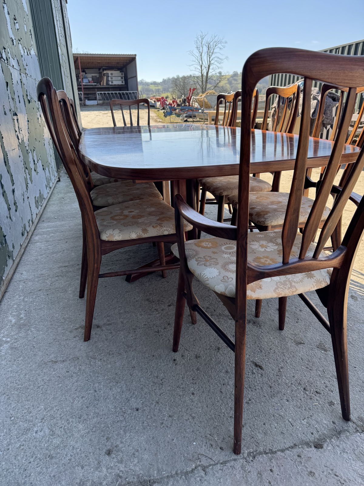 Niels Koefoed Mid Century Rosewood Dinning Chairs photo Furniture