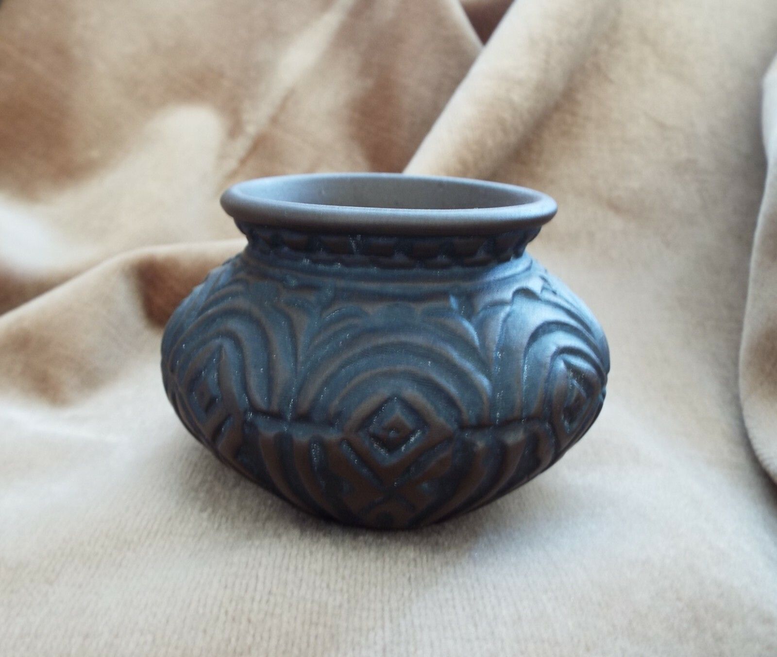Antique 1920s / 30s Josep Aragay Vase Spanish Designer Artist Handmade Signed