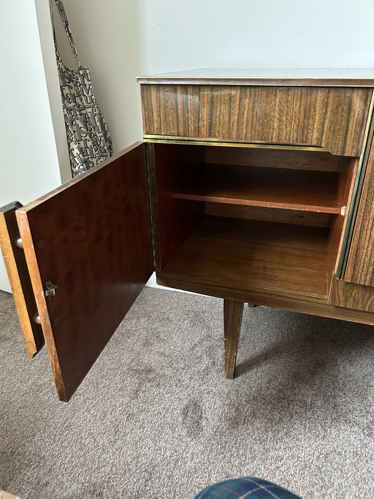 photo for sale Mid Century English Credenza And Dry Bar By Beautility