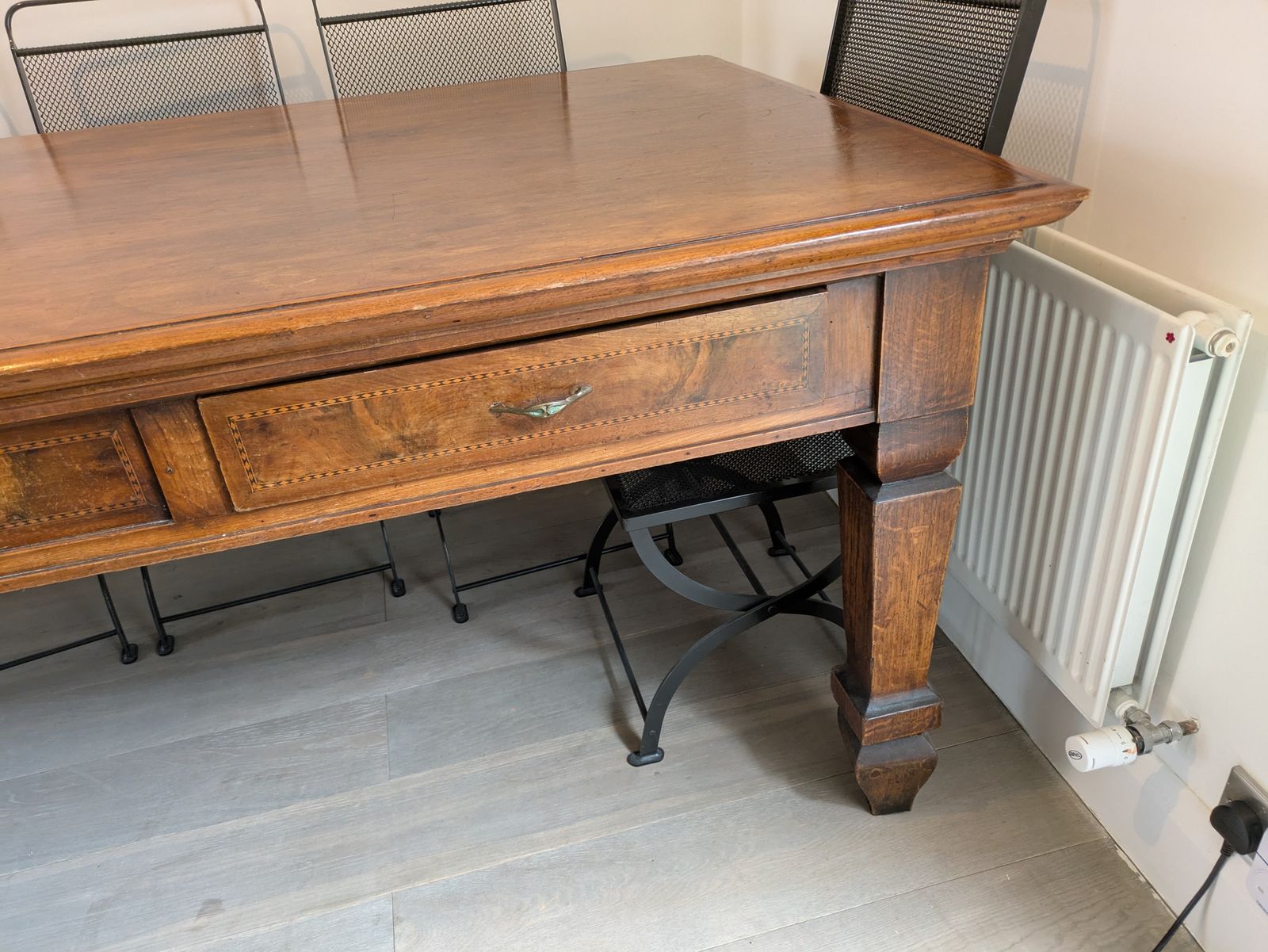 Antique Italian Large Wooden Table photo vinterior