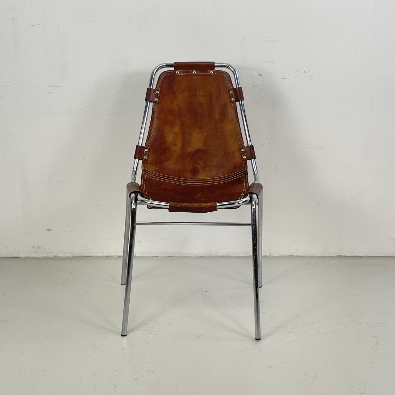 1970s Brown Leather Charlotte Perriand Les Arcs Chair photo furniture