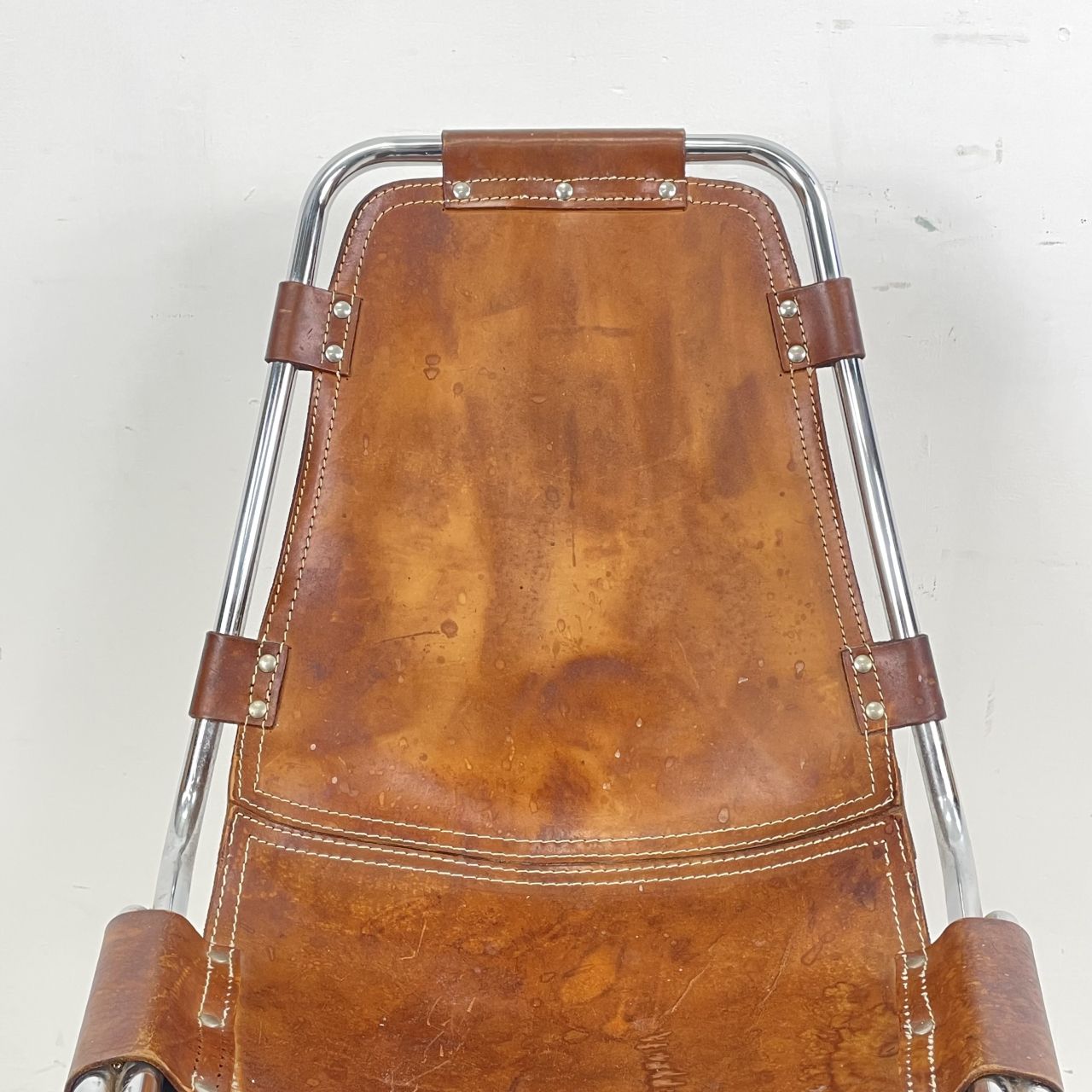 1970s Brown Leather Charlotte Perriand Les Arcs Chair photo 1052.0