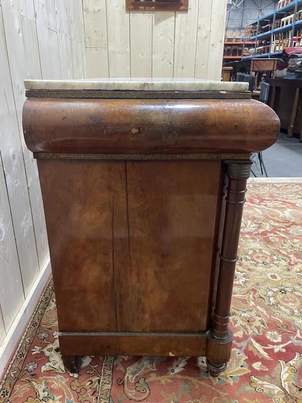 Commode époque Empire Acajou Marbre Carrare photo vinterior