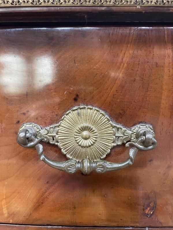 Commode époque Empire Acajou Marbre Carrare photo vintage
