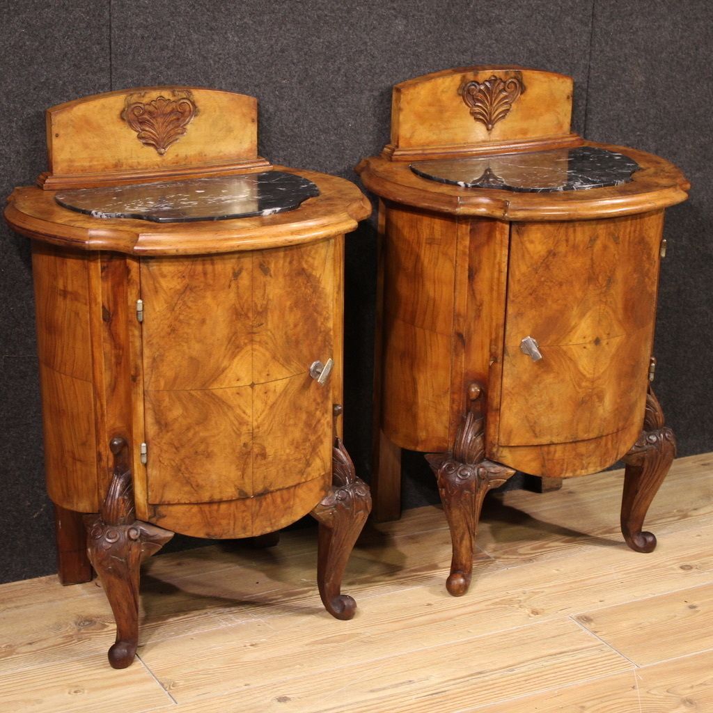 Pair Of 20th Century Italian Nightstands