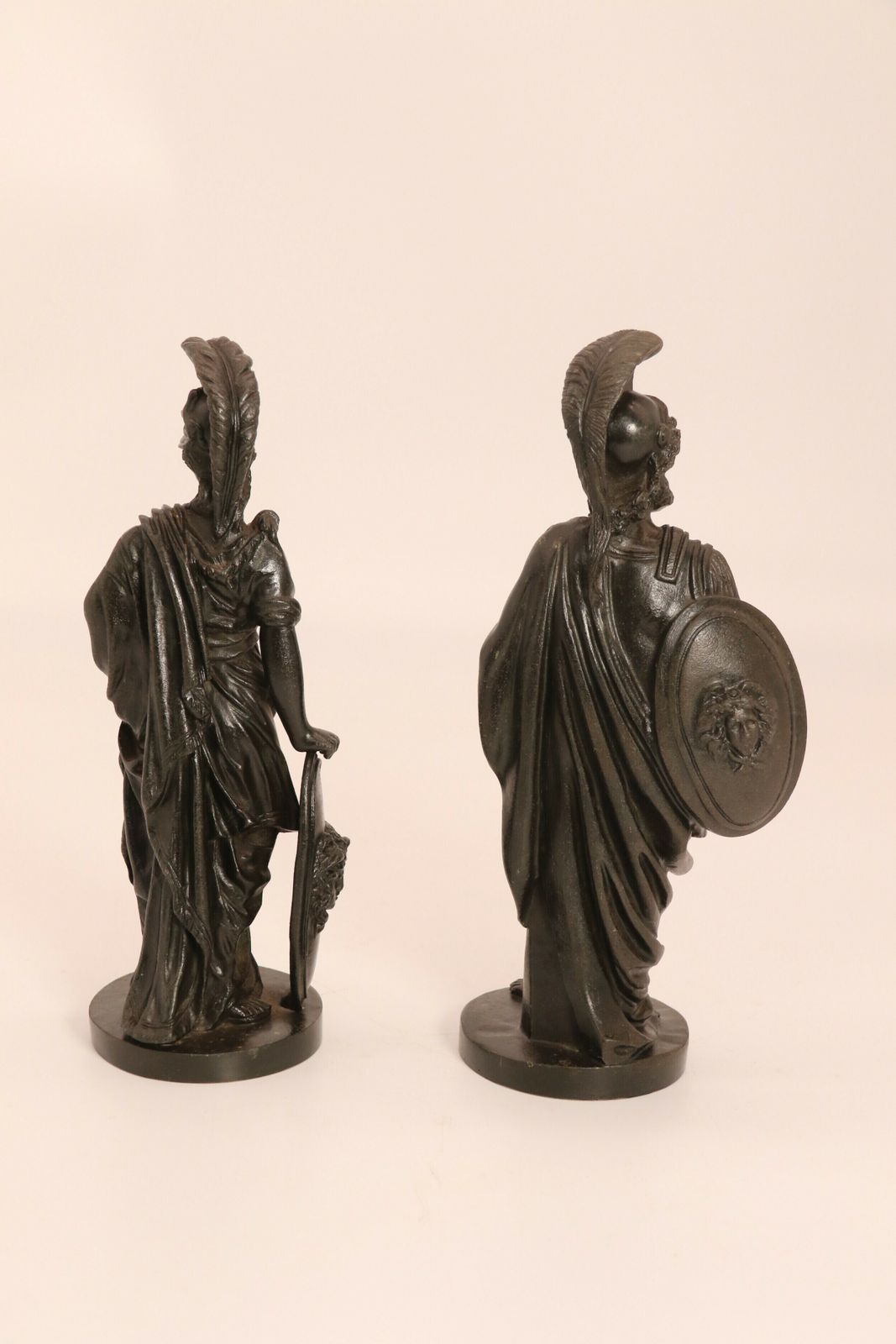 A Rare Pair Of Mid 19th C Grand Tour Bronze Figures Of Athena And Zeus photo 1895.0