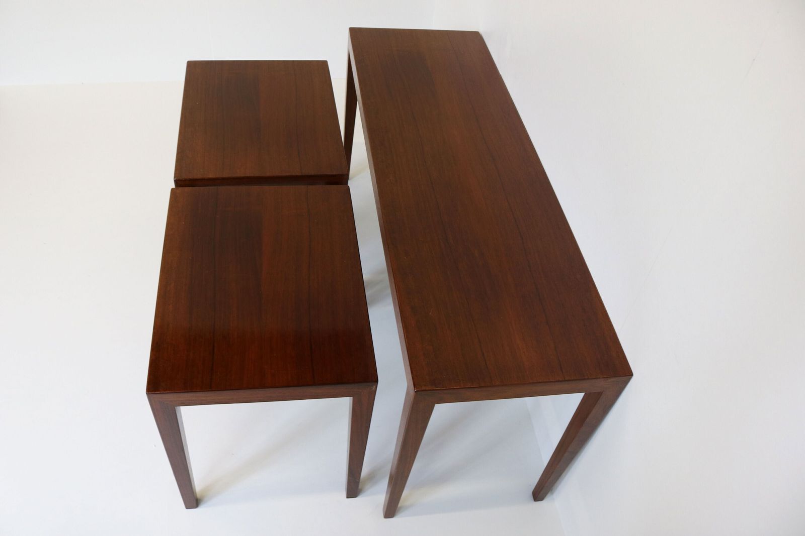 Severin Hansen Design For Bovenkamp Midcentury Modern 3 Set Coffee/Sidetables Nesting Tables Additional Tables 1960 photo vinterior