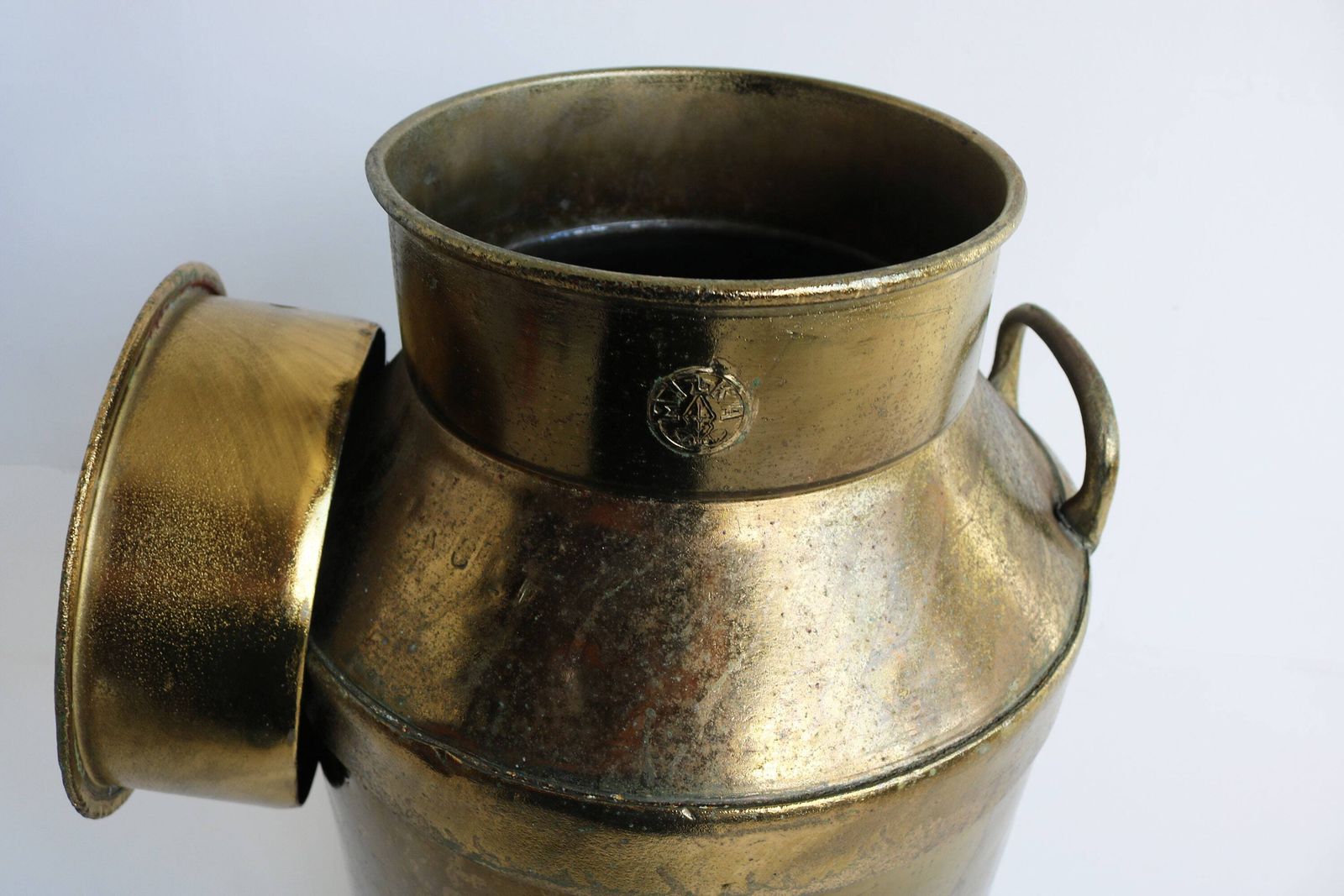 Grote Antieke Koperen Melkbus Als Paraplubak – Ca. 1880–1900, Landelijke Stijl, Eind 19e Eeuw photo 562.0