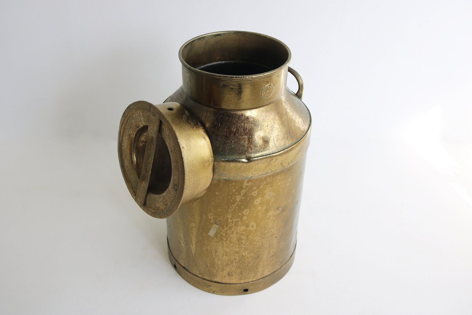 Grote Antieke Koperen Melkbus Als Paraplubak – Ca. 1880–1900, Landelijke Stijl, Eind 19e Eeuw photo vinterior