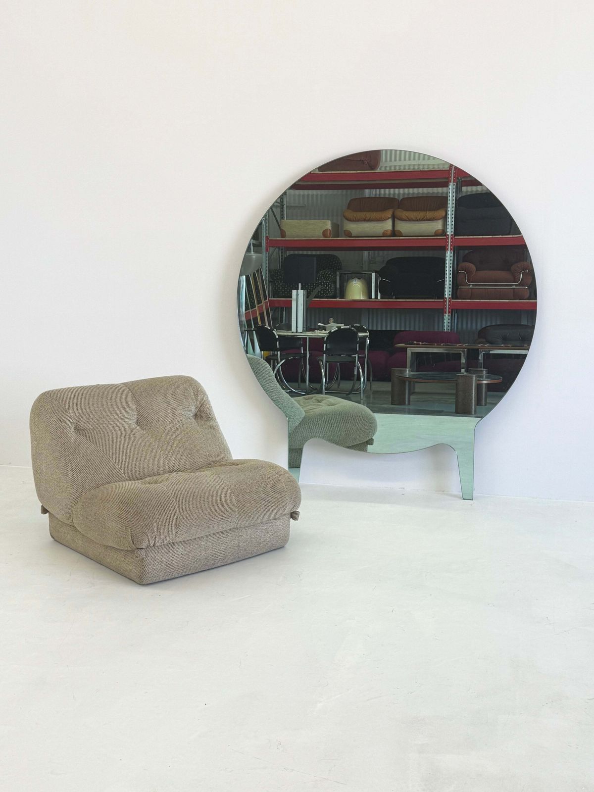 Home Decor Xl Grote Ronde Mir Spiegel Ontworpen Door Roderick Vos photo