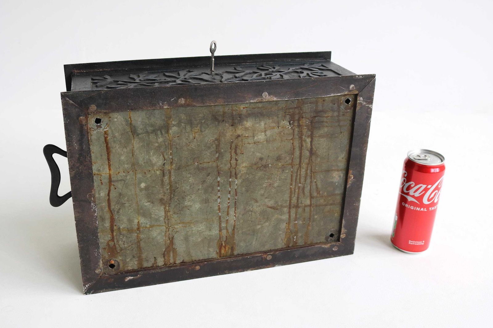 photo for sale Arts And Crafts Victorian Antique Storage Safe Lidded Money Box Art Nouveau Cast Iron Lock Fireproof Treasure Chest Jewelry Archives 1880