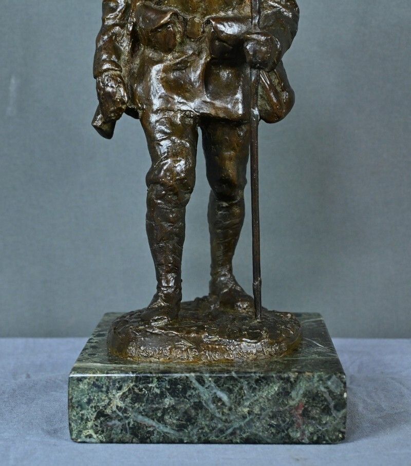Bronze “Souvenir Of Souchez” By R. Paris – Early 20th Century photo buy
