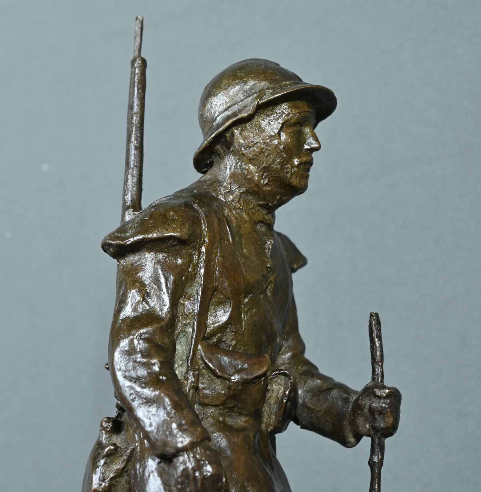 photo for sale Bronze “Souvenir Of Souchez” By R. Paris – Early 20th Century