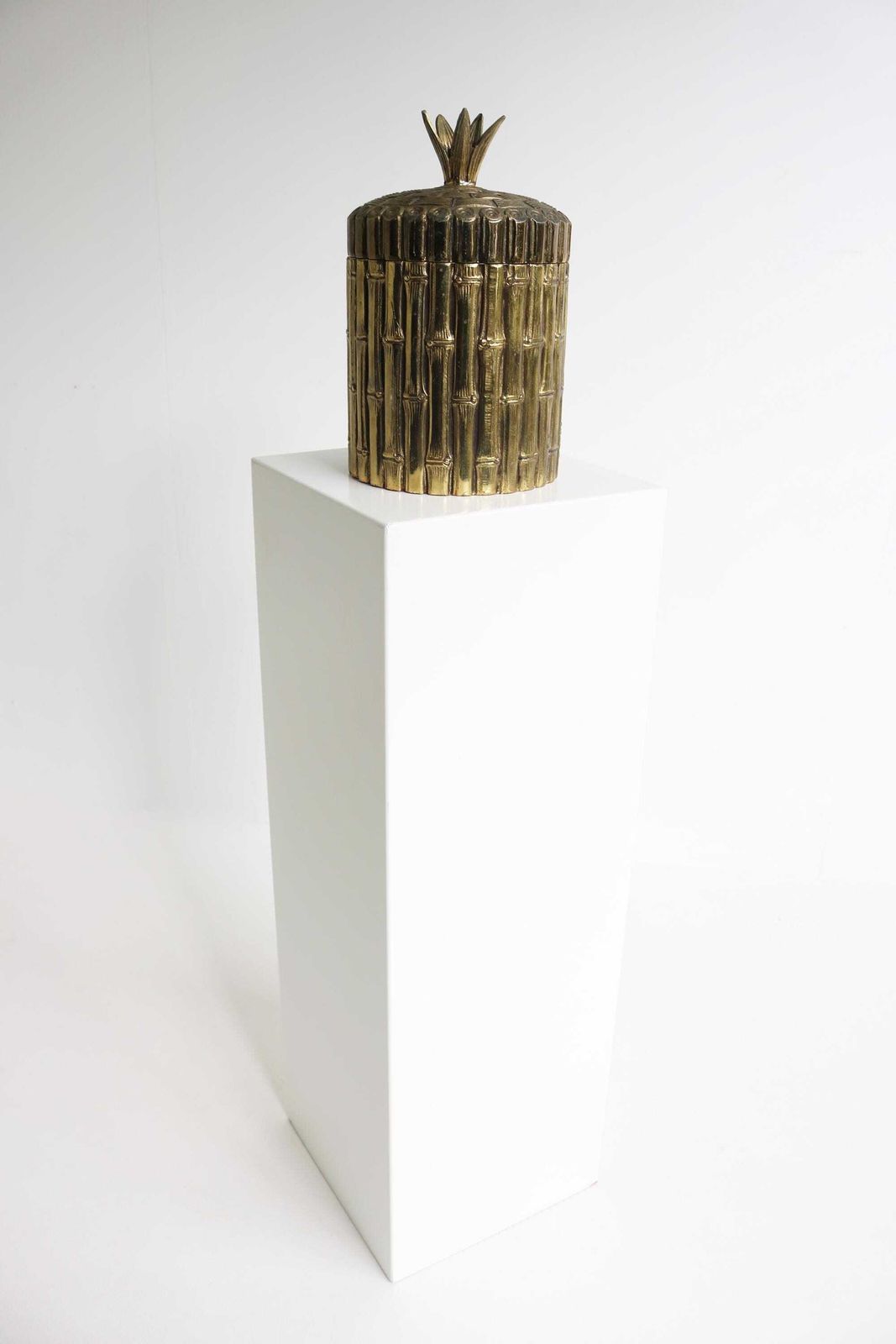 Exquisite Italian Mid Century "Bamboo" Ice Bucket By Maura Manetti, Made In Italy 1960s 1970s photo furniture