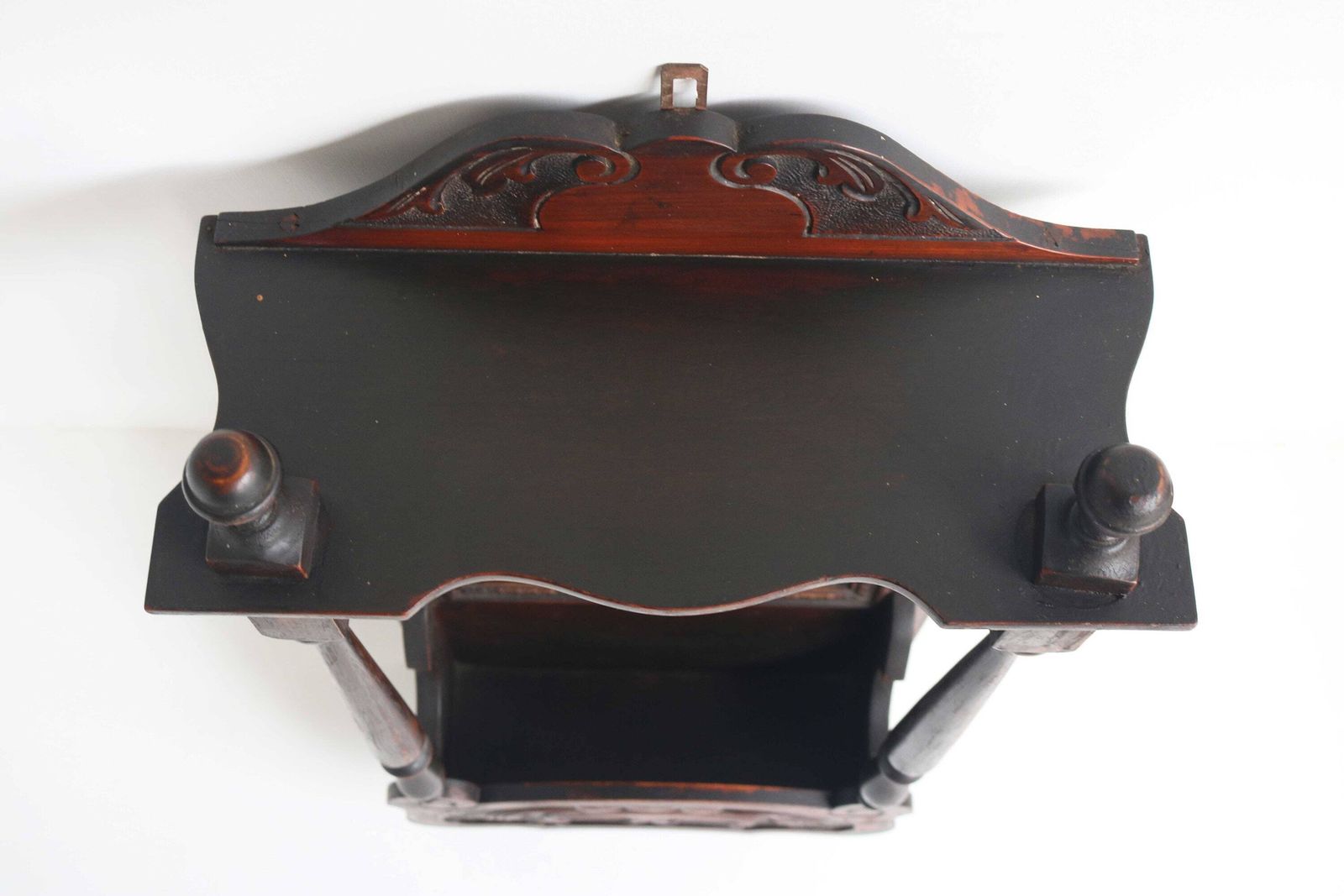 Handcarved Antique Hanging Cabinet Beveled Mirror Cabinet Hall Unit Toilet Cabinet Wall Mirror Mirror In Art Nouveau Style Jugendstil 1900s photo vintage