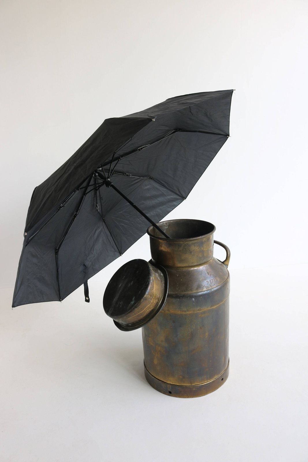 Lovely Antique Belgium Copper Plated Milk Jar Umbrella Stand Holder 1880  1900s Country Style Can Farm Late 19th Century Milk Container photo buy