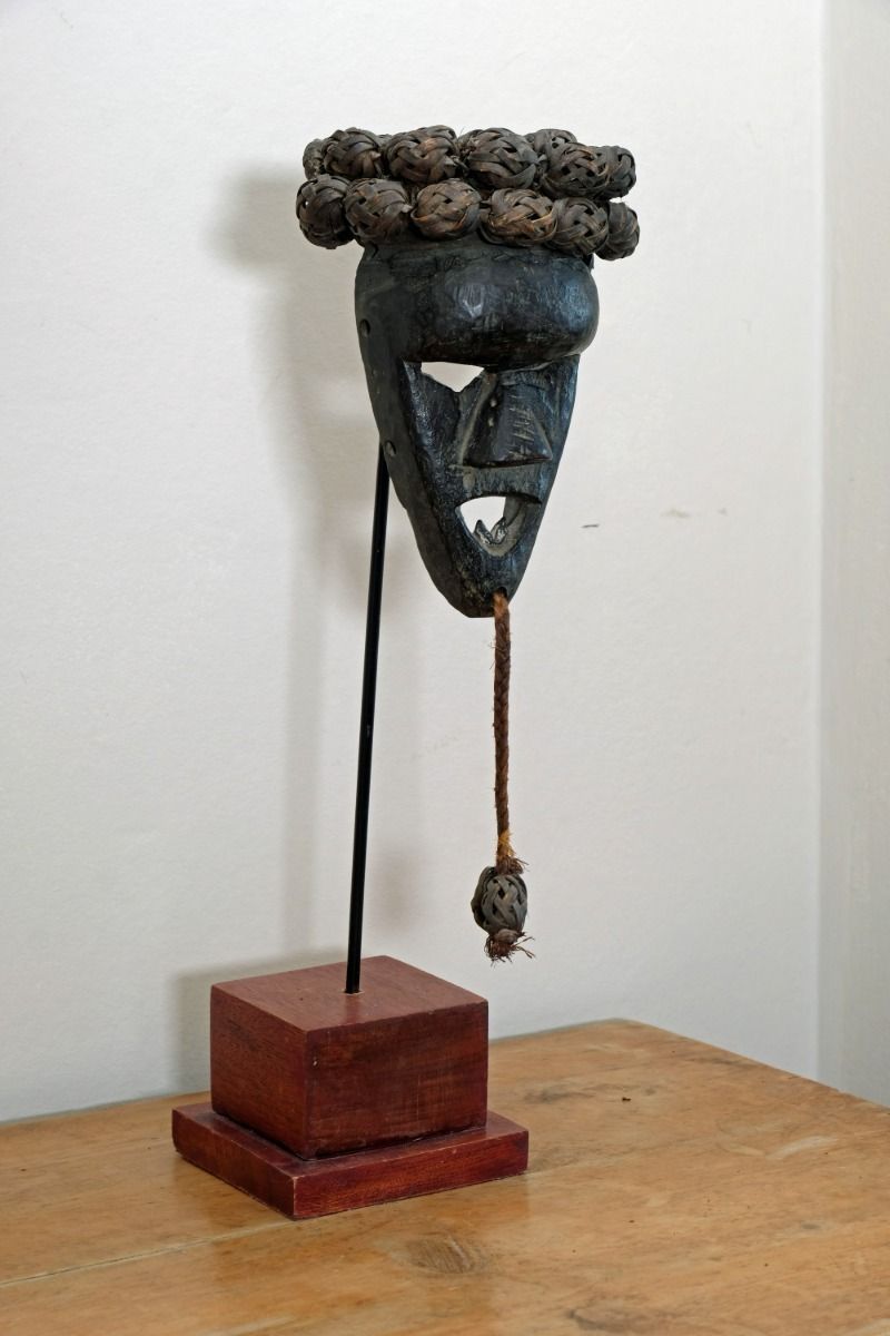 Salampasu Tribal Mask From The Democratic Republic Of Congo photo vintage