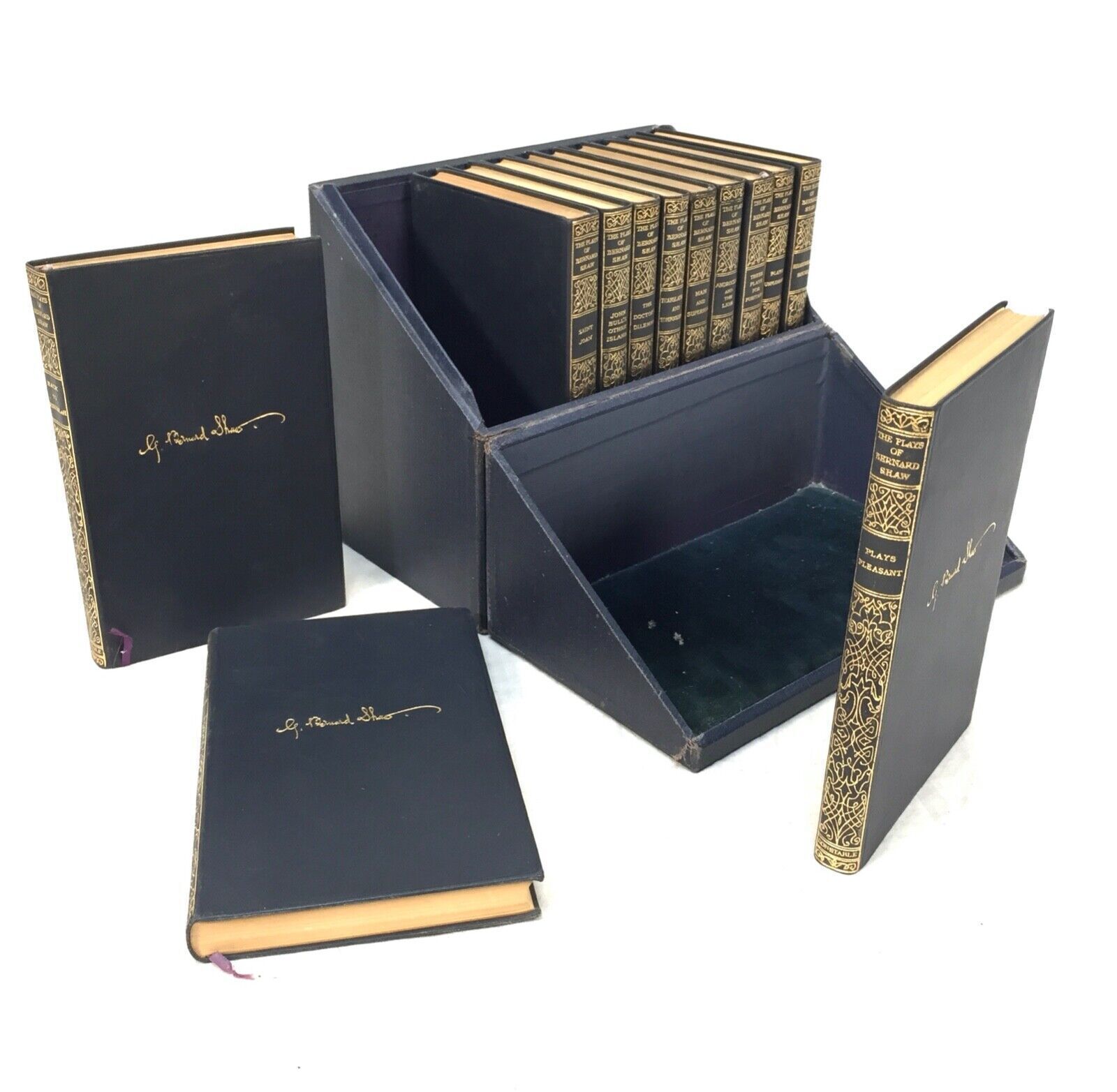 Antique 12 Volume Boxed Set Of The Plays Of Bernard Shaw / London Published 1929 photo buy