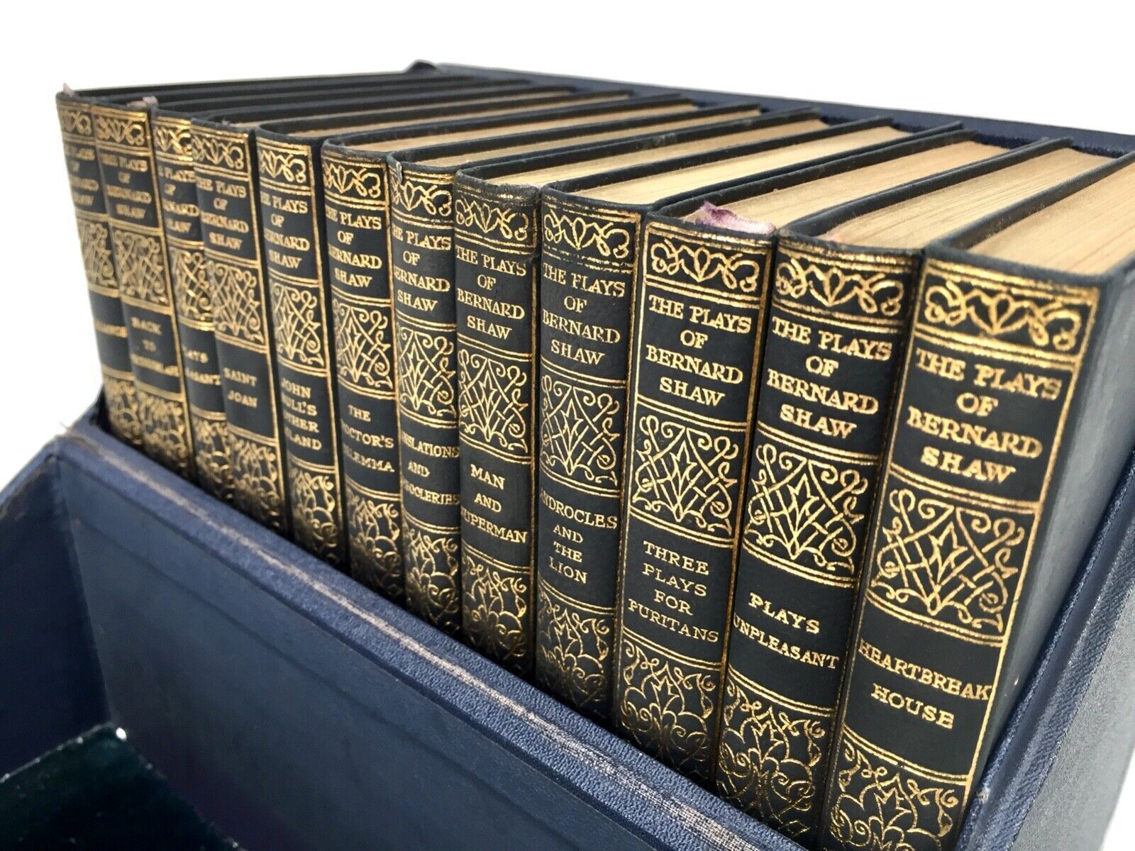 Antique 12 Volume Boxed Set Of The Plays Of Bernard Shaw / London Published 1929 photo vintage