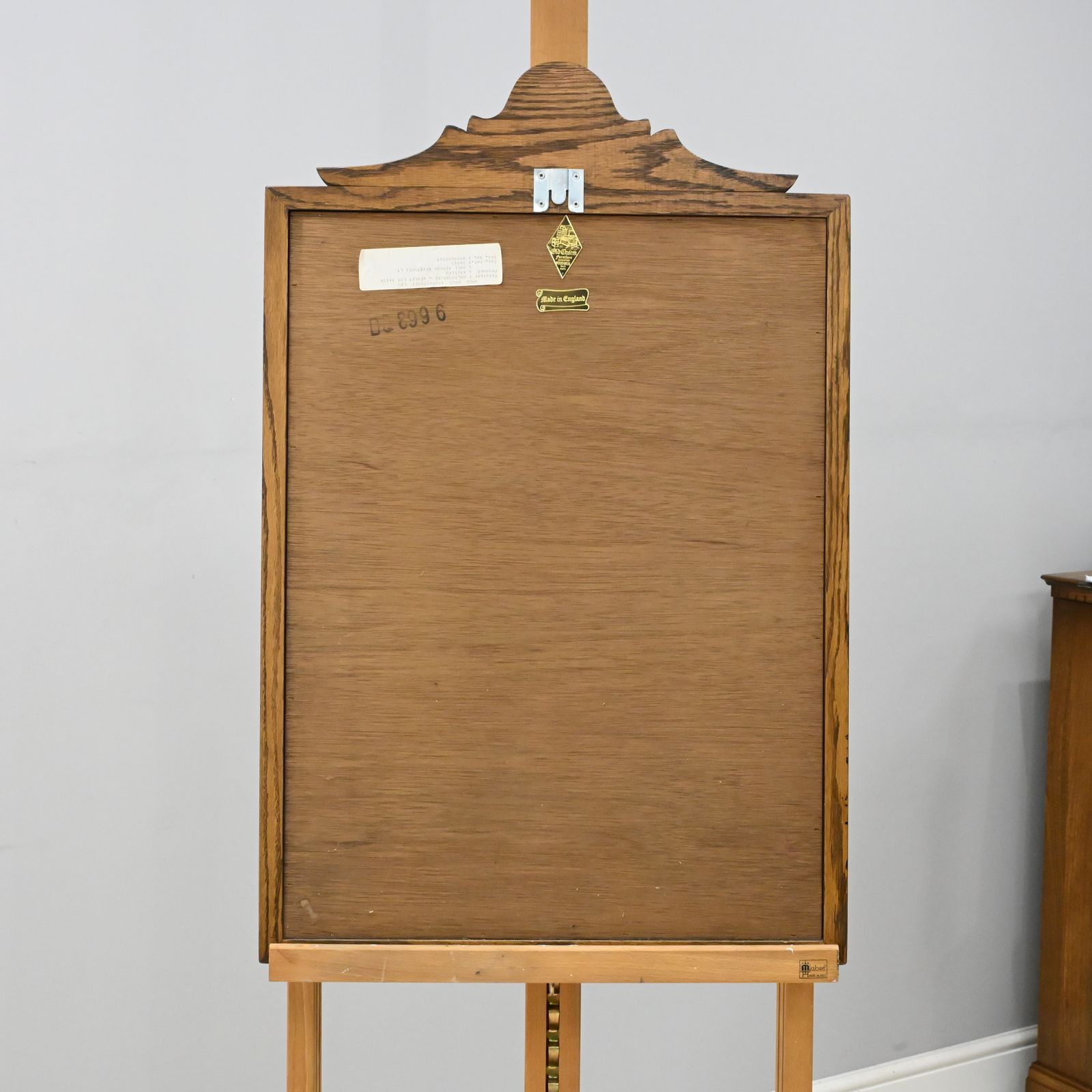 Old Charm Oak Framed Wall Mirror Heavy 80cm X 52cm Light Oak Free Delivery photo vintage