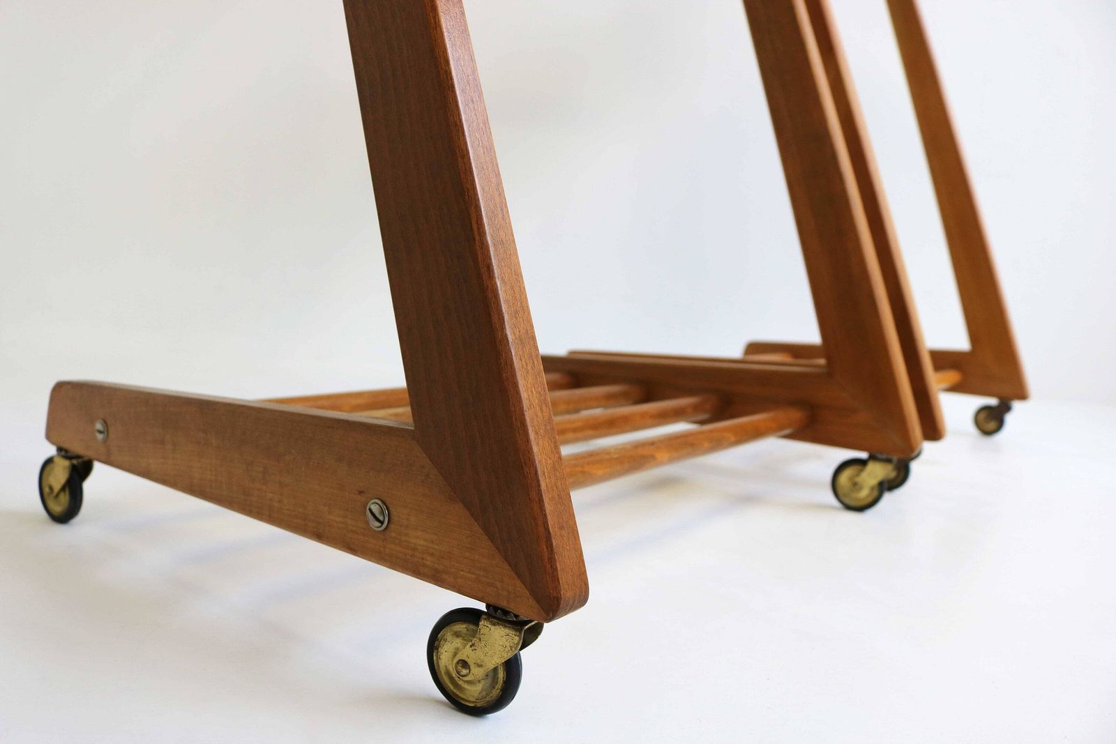 Couple / Pair ,Vintage Night Valet Mid  Century Dressboys / Two Bedside Tables, Valet Stand Wood , Bedroom Furniture, Made By Opal 1960s photo Furniture