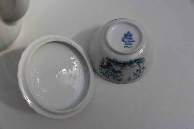 Graceful Romantic Porcelain Swan Tableware Royal Tettau Bavaria Coffee Tea Dishes Antique Cup And Saucer 1900 photo vintage