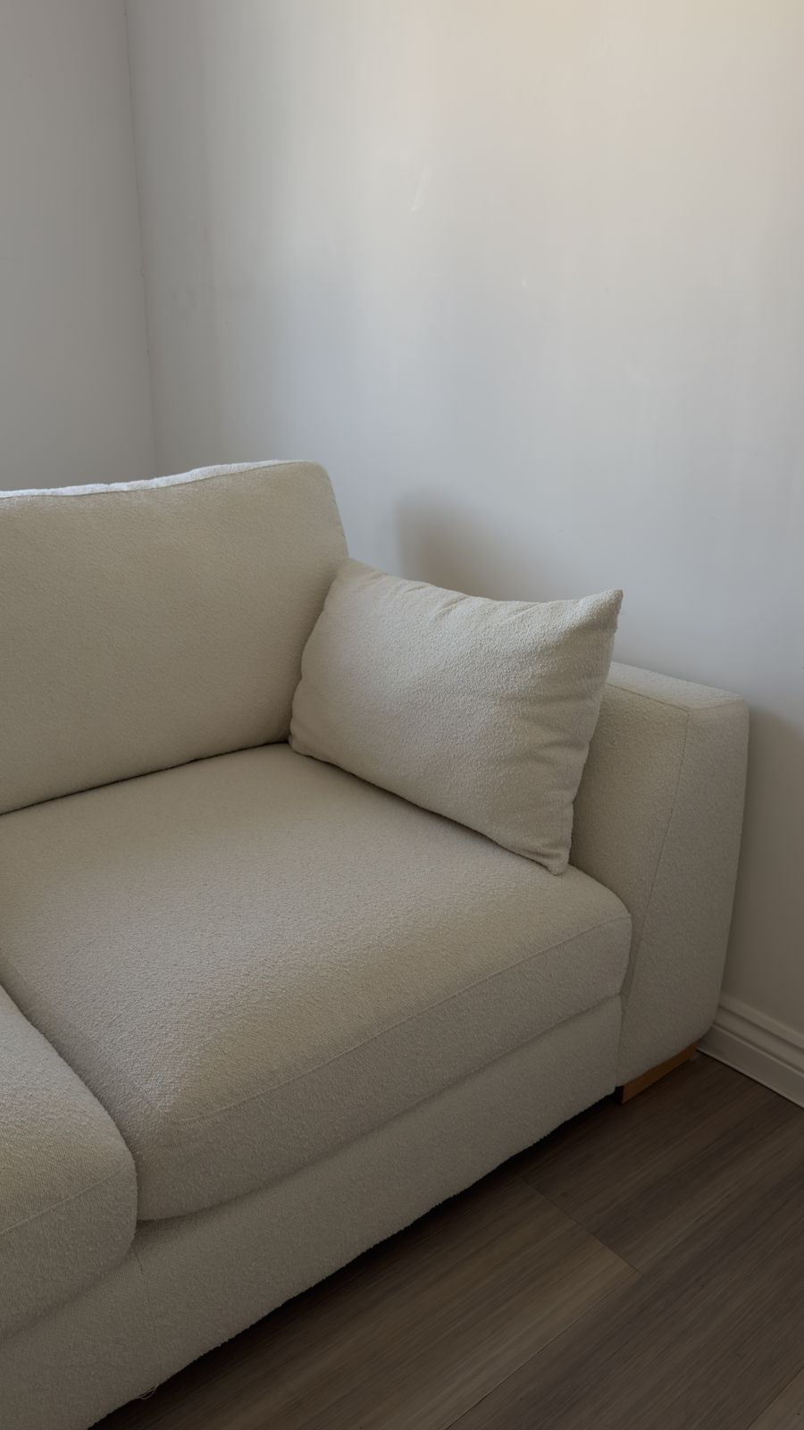 photo furniture Cream Boucle Sofa, 21st Century