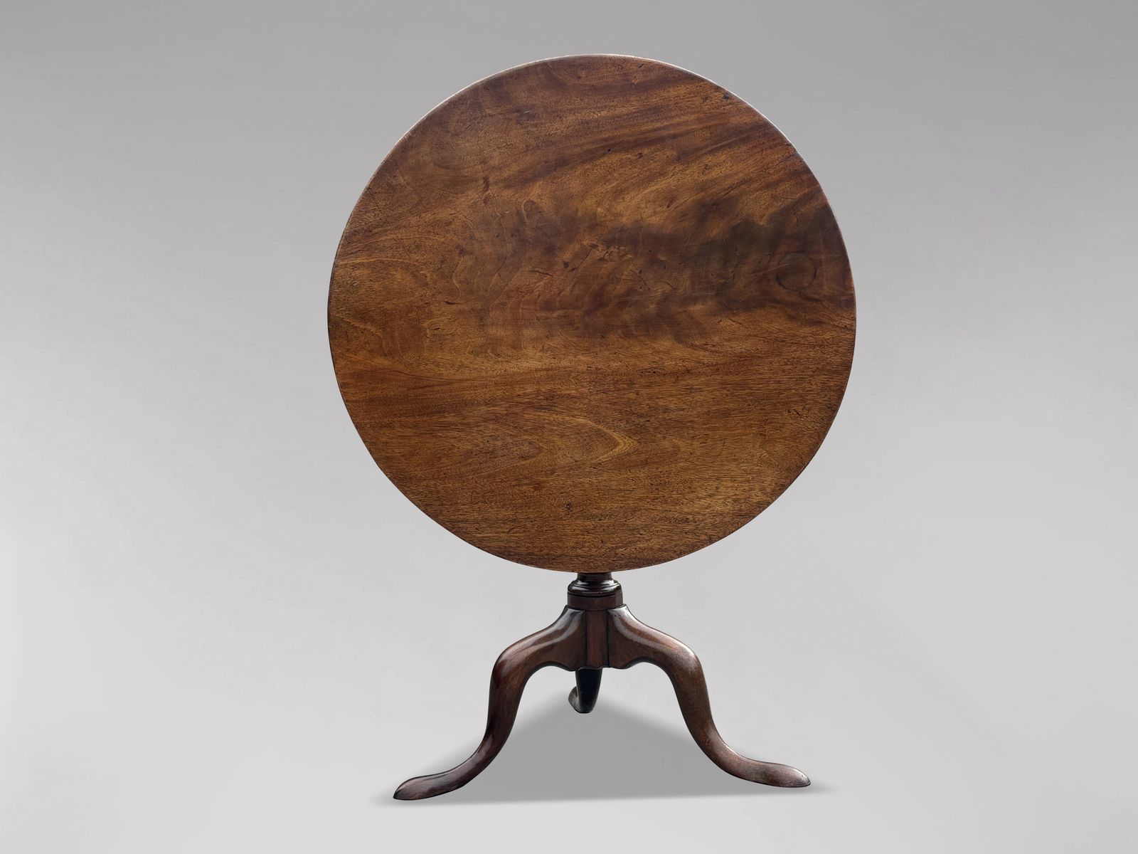 18th Century George III Period Mahogany Tripod Table photo vintage