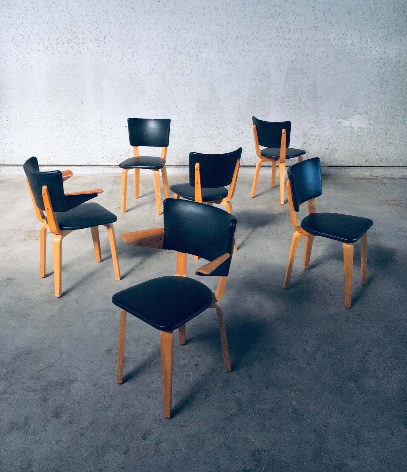 1950's Mcm Dutch Design Dining Chairs By Cor Alons For Gouda Den Boer photo Furniture