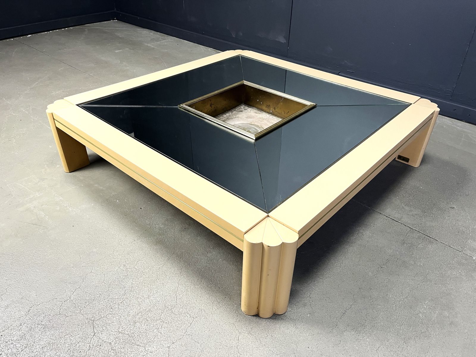 Vintage Lacquer Coffee Table By Alain Delon For Maison Jansen, 1970s photo buy