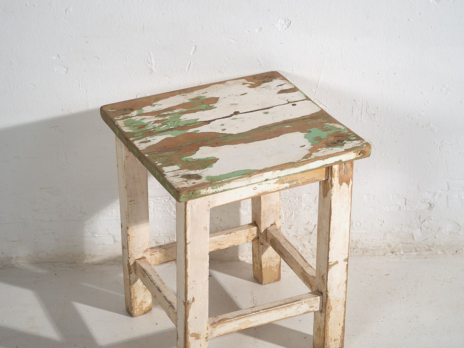 photo for sale Antique White Coffee Tables (C.1920). Set Of 2 Pieces #4