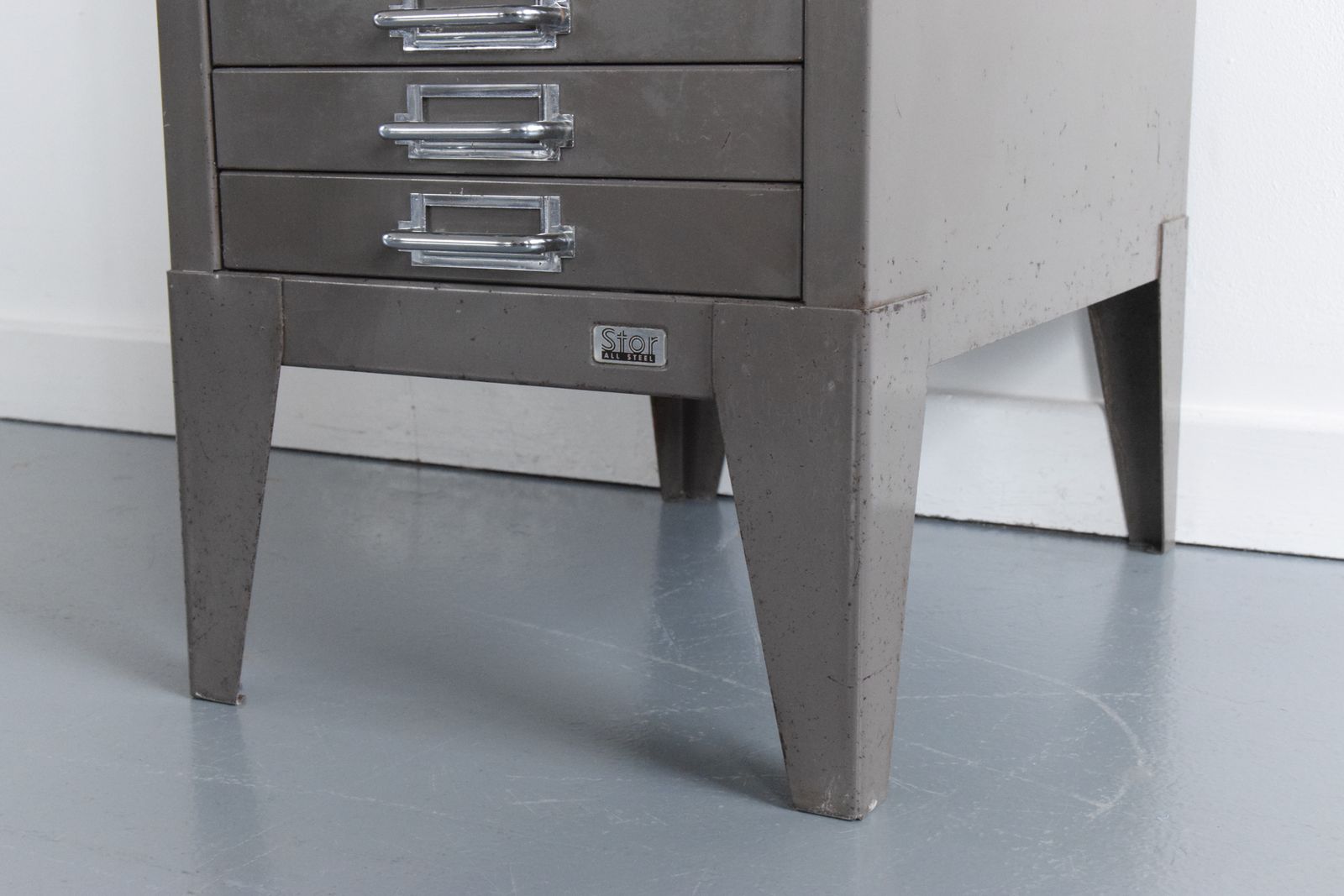 Industrial Grey 21 Drawer Metal Filing Cabinet By Stor photo furniture