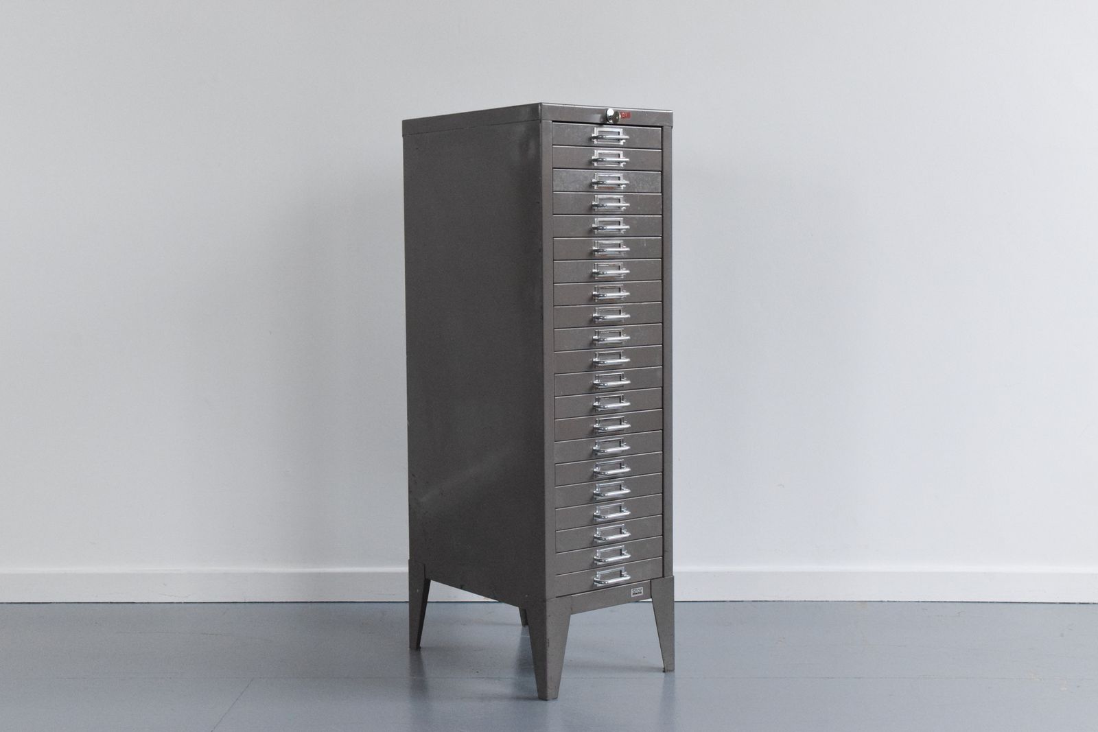 Industrial Grey 21 Drawer Metal Filing Cabinet By Stor photo furniture