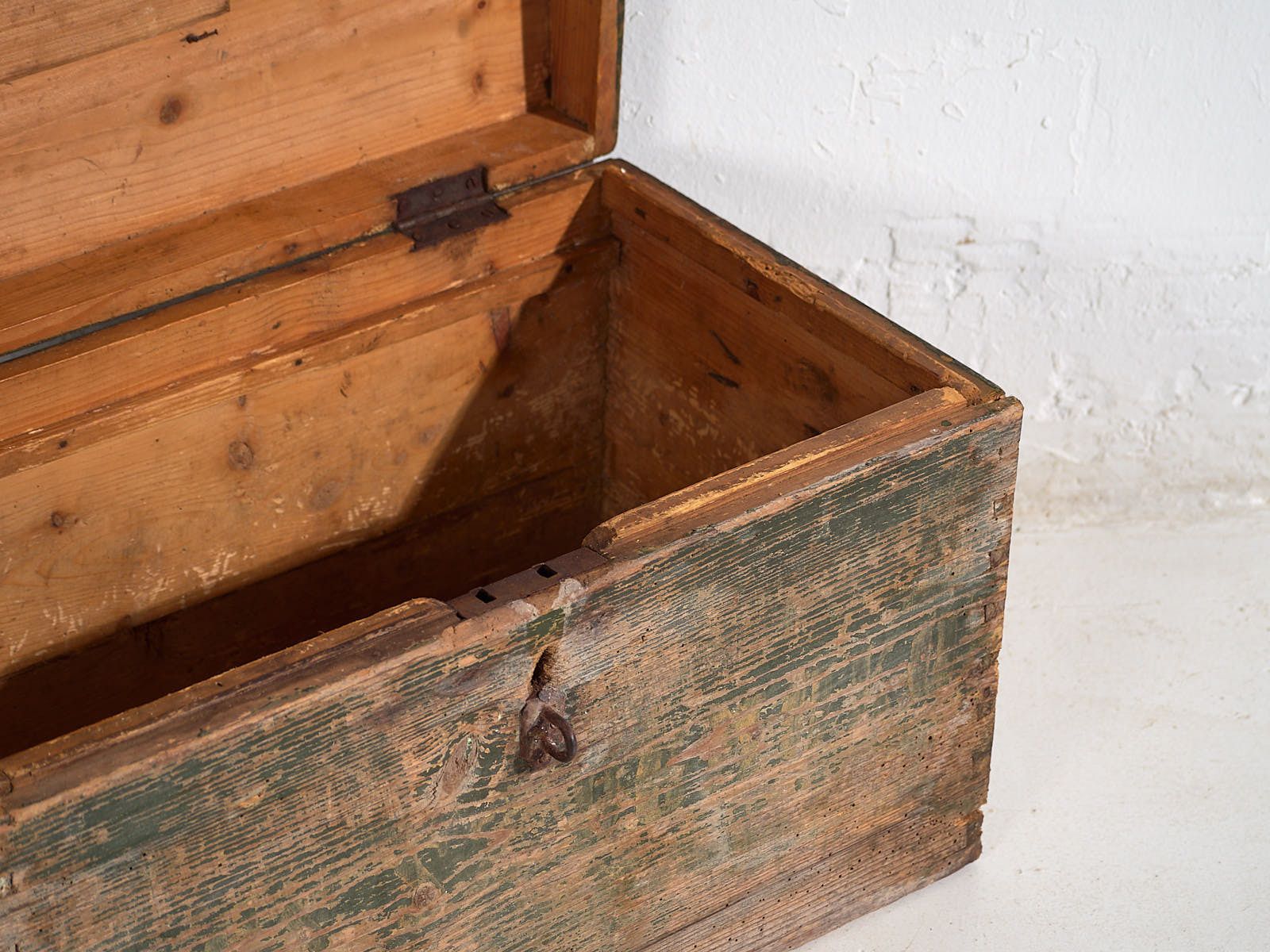 Small Antique Chest In Shades Of Green (C.1920) #78 photo buy