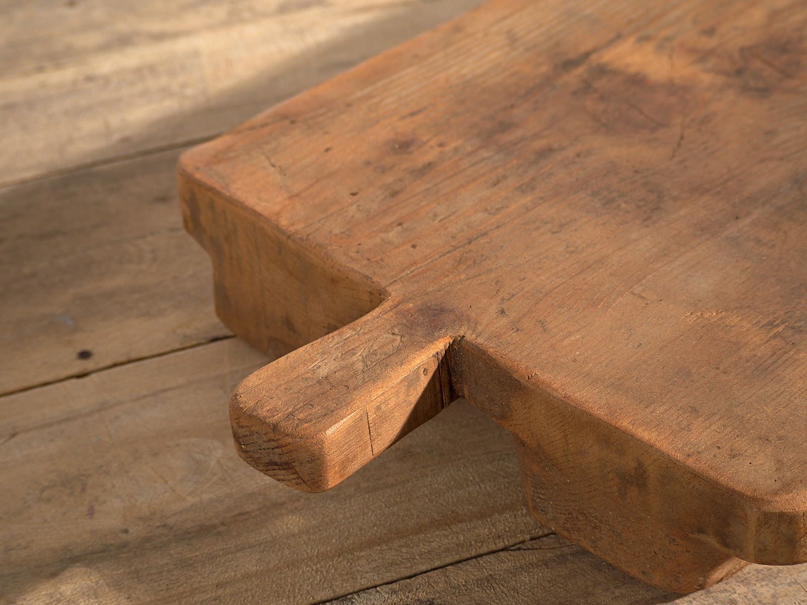 Small Antique Solid Wood Table (C.1920) #12 photo vintage