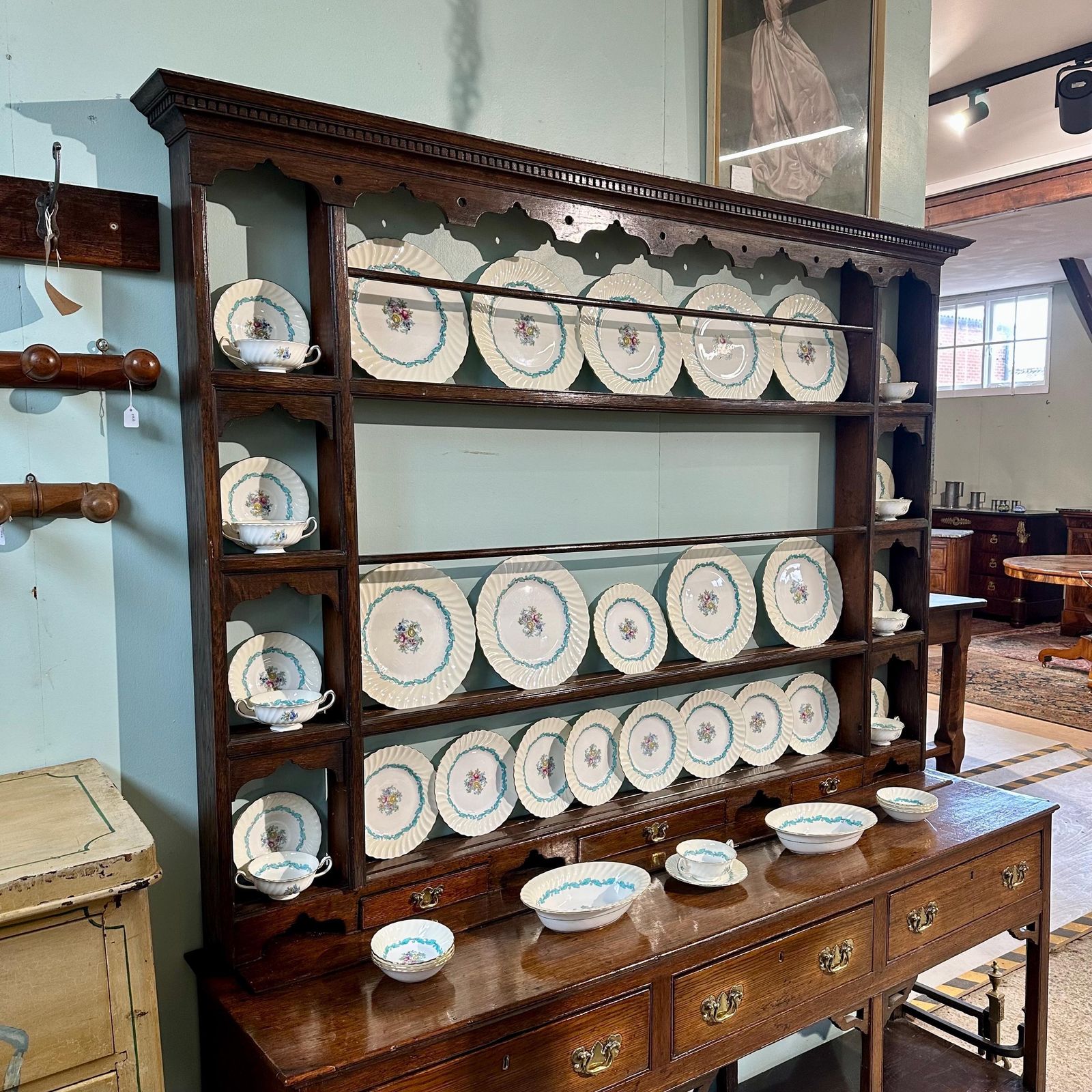 Dresser   Georgian English Dresser And Rack photo for sale