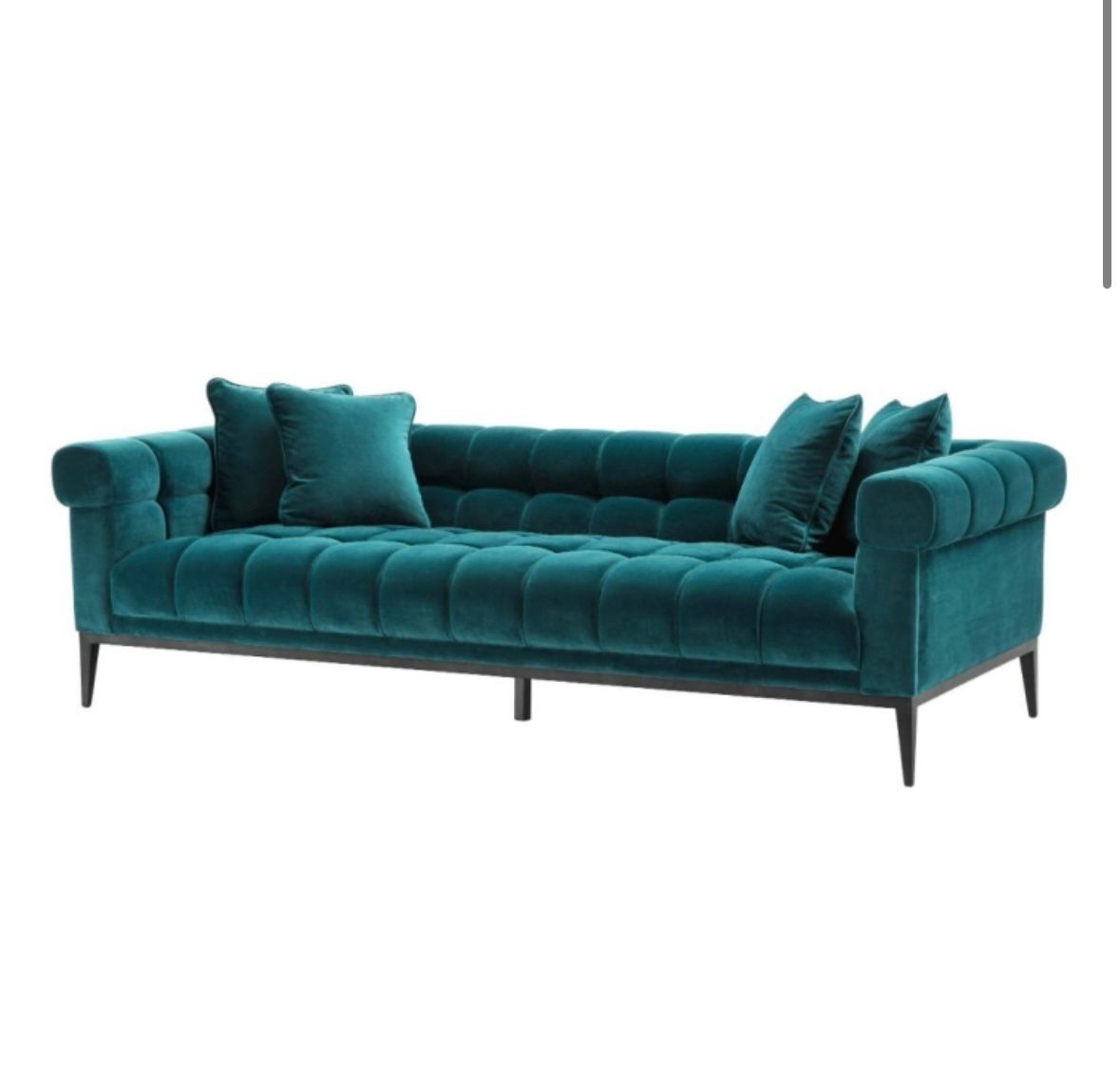Eichholtz Aurelio Sofa Seater In Sea Green Velvet