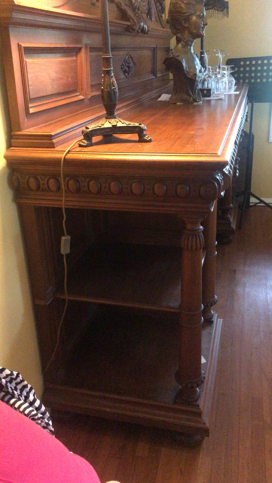 Antique French Solid Walnut Sideboard . Easily Dismantled For Transportation.  Offers Invited. Buyer Collects photo furniture