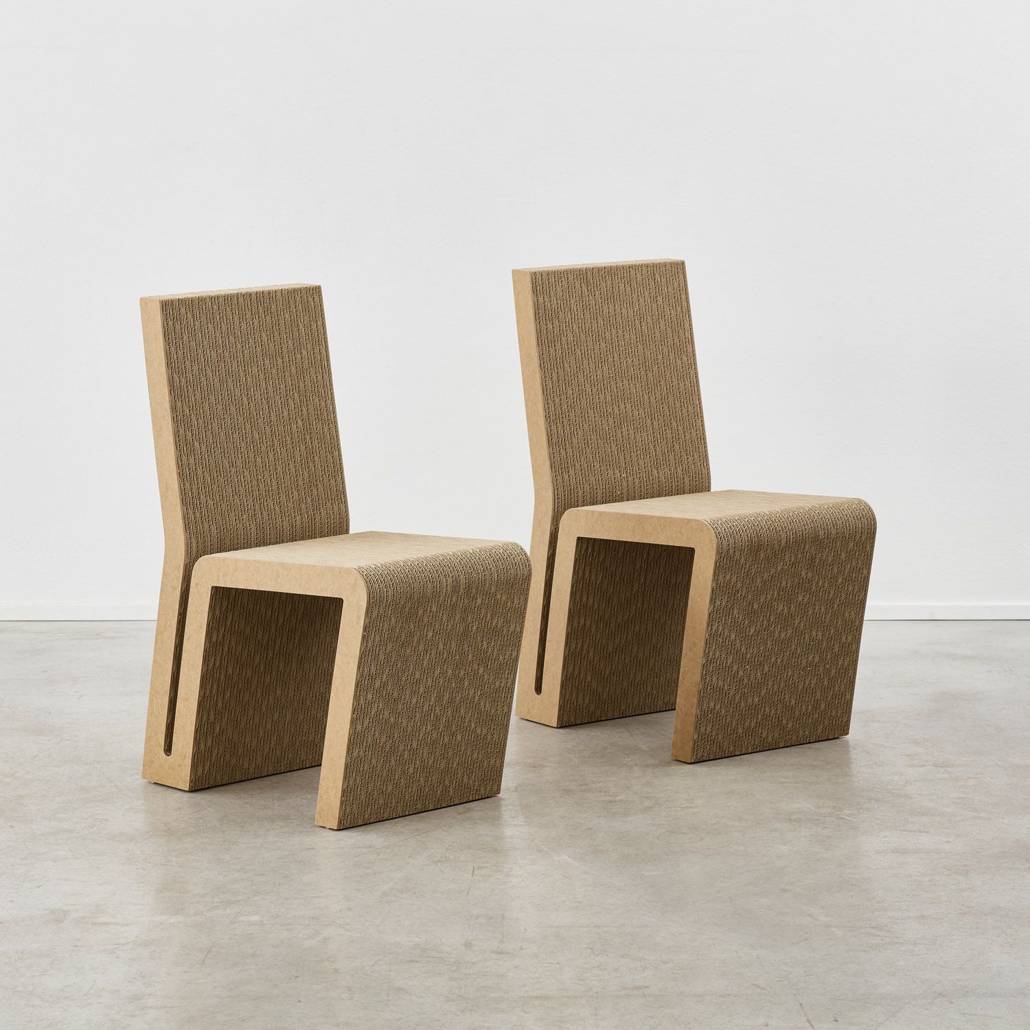 Set Of Four Frank Gehry Side Chairs Vitra, USA, 1972 photo for sale