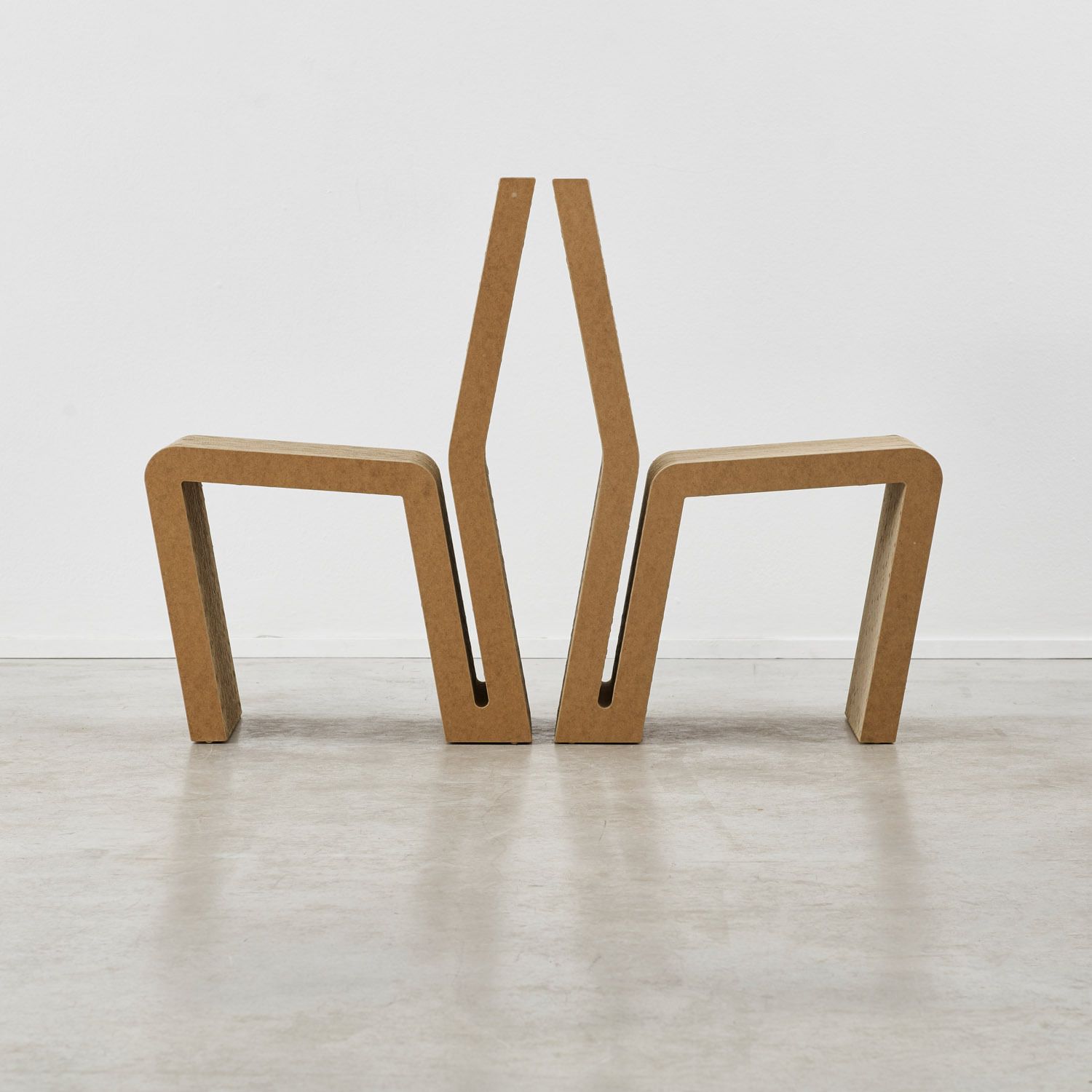 photo furniture Set Of Four Frank Gehry Side Chairs Vitra, USA, 1972