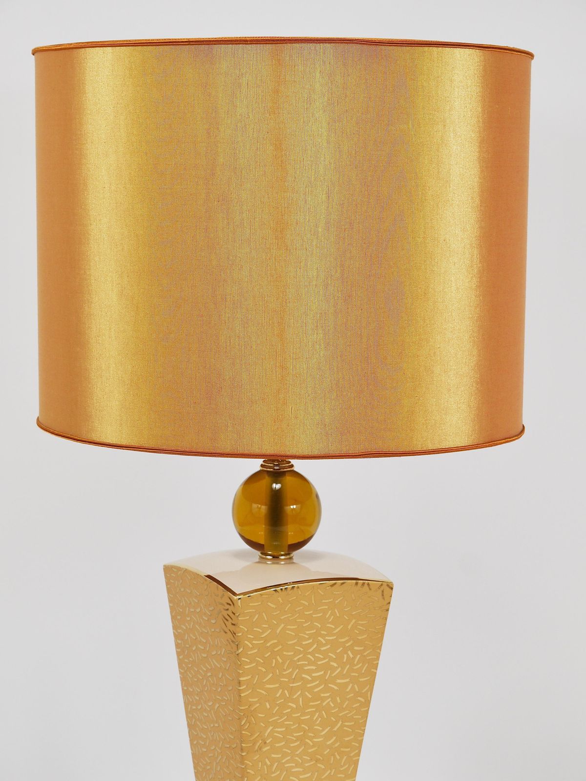Post Modern Memphis & Art Deco Style Porcelain Table Or Side Lamp, Italy, 1980s photo 902.0