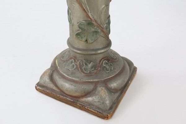 photo for sale Art Nouveau Console Or Pied De Stall In Glazed Plaster, 1920s