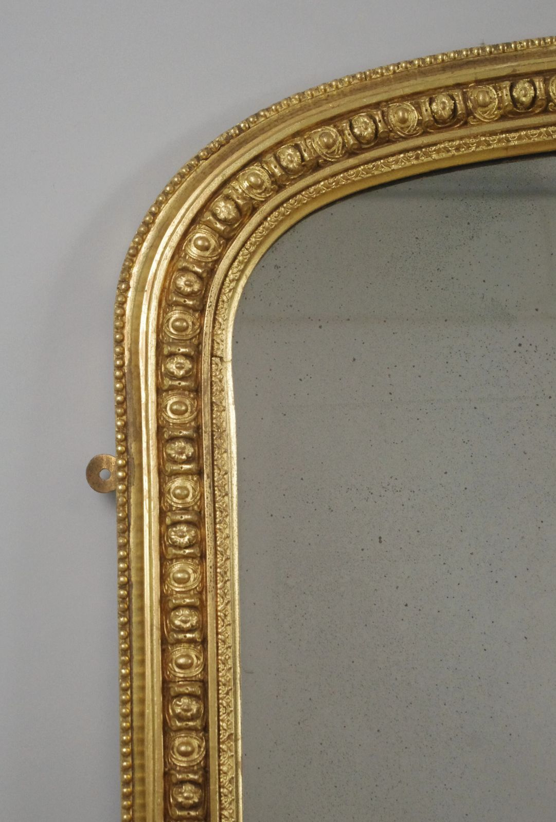 Victorian Gilt Arch Top Overmantle Mirror photo for sale