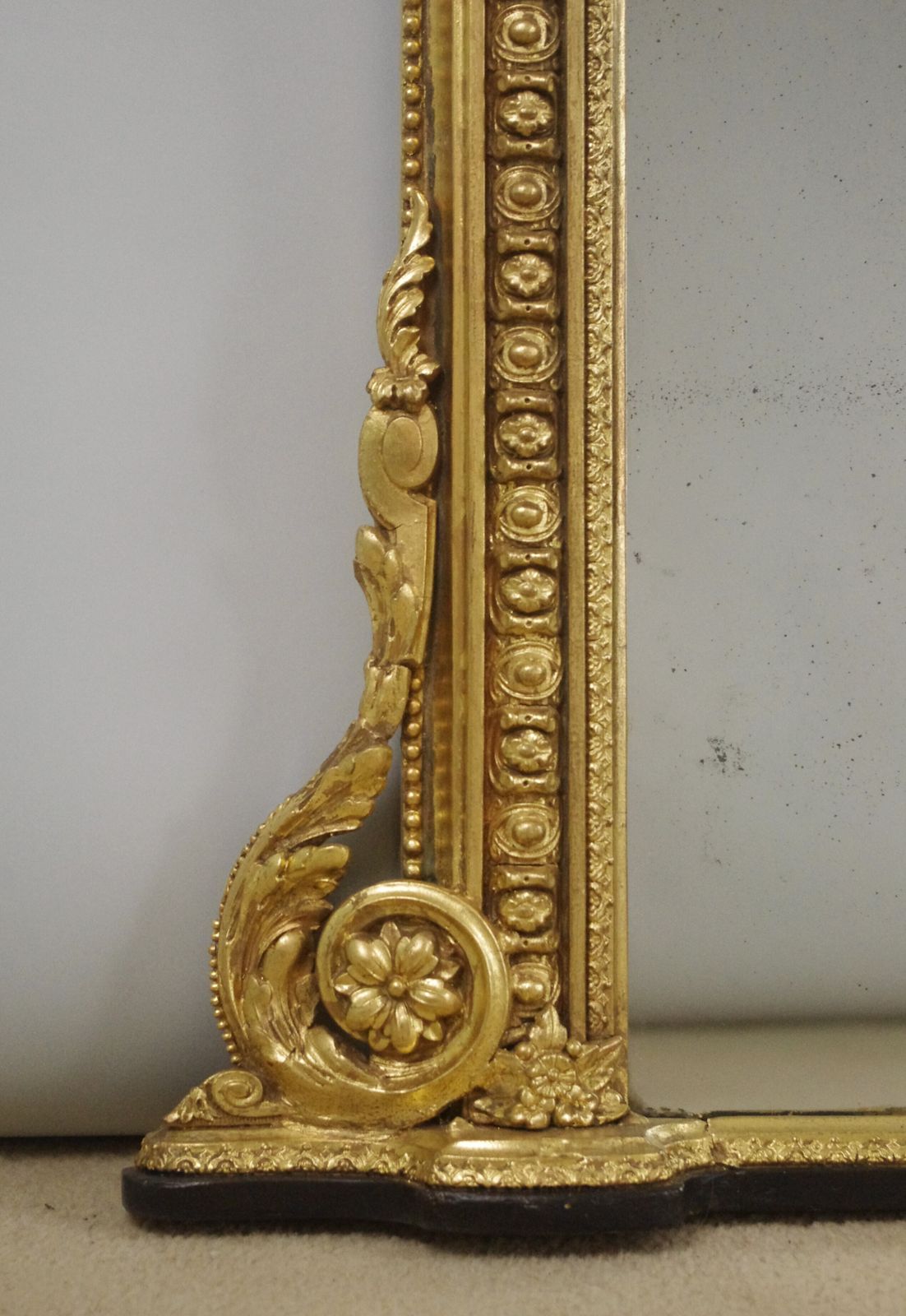 Victorian Gilt Arch Top Overmantle Mirror photo 1995.0