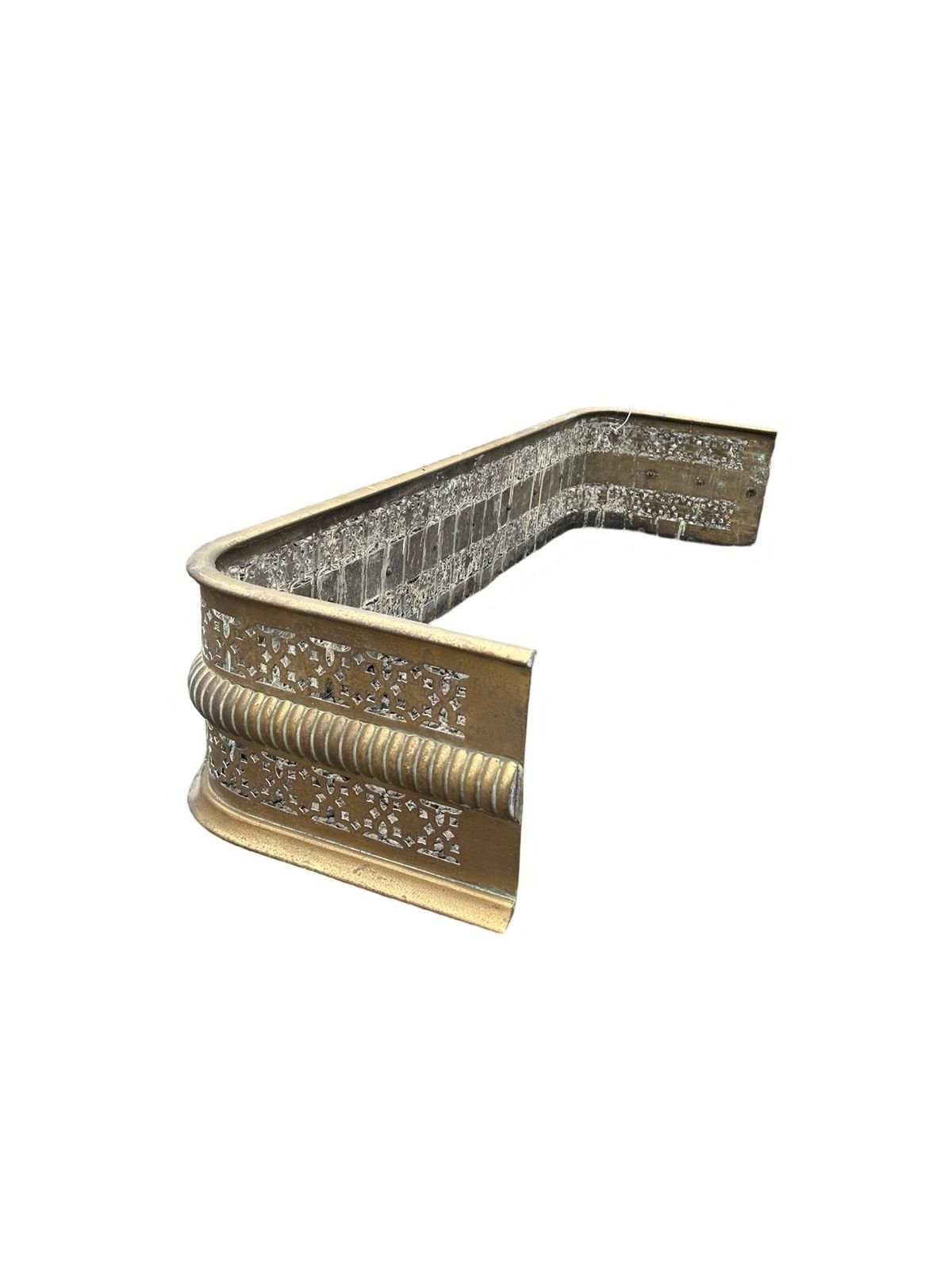 Brass Fireplace Curb