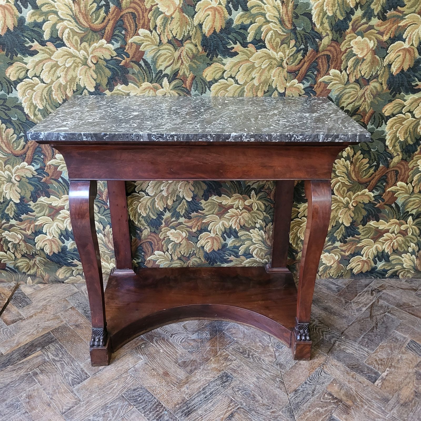 French Mahogany Console, 1800s
