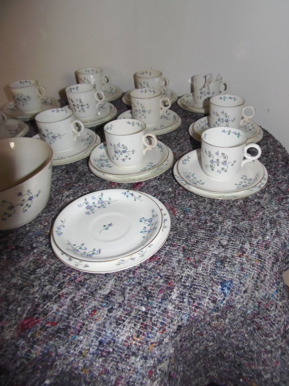 Porcelain Tea Set ., 1800s, Antique photo furniture